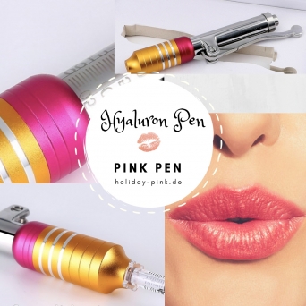 Hyaluron Pen Lippen-Falten + 5 Ampullen PINK