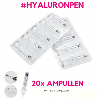 20 x Hyaluron Pen Ampullen Aufstze 0,3ml